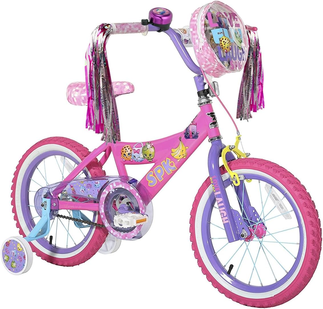U-LIAN Kids Streamers and Bike Bell for Girls-1 Pack Flower Bicycle Bell with 2 Pack Handlebar Streamers Scooter Tassels for Children's Bike Accessories