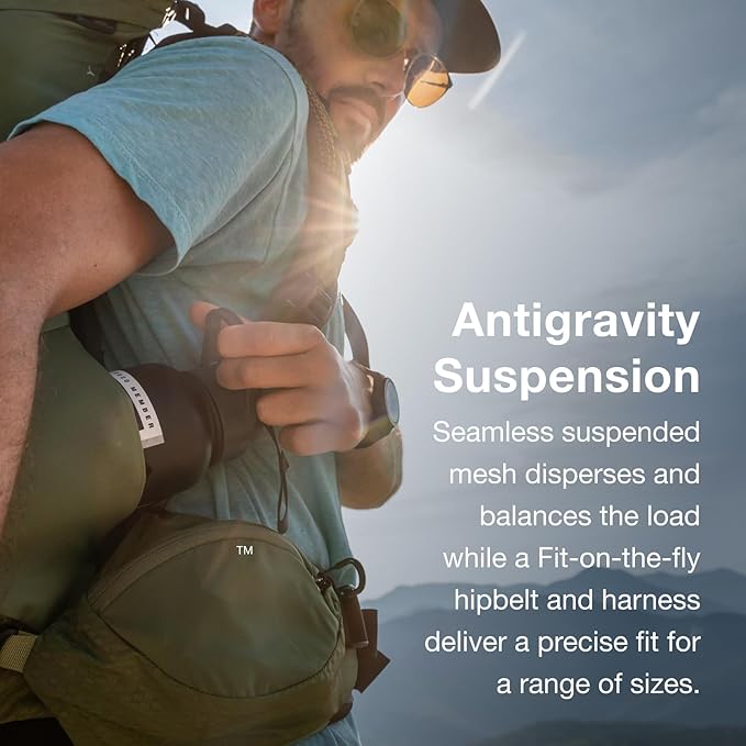 Osprey Atmos AG 65L Men's Backpacking Backpack, Venturi Blue, L/XL