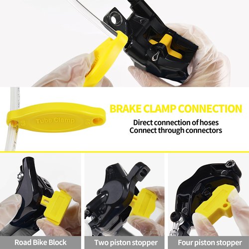 HYHJMISTY Brake Bleed Kit for Shimano Hydraulic Brakes with 180 ml Mineral Oil Brake Fluid, Bike Brake Bleed Kit for Shimano Mountain/Road Bike Brake