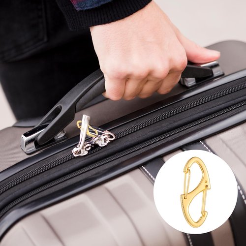 Xinjoduz 15 PCS Mini Metal S Carabiner Clips, 1.6 In Small Dual Wire Gate Spring Snap Hook Carabiner Clip Interlocking Keychain Clip Tiny Clip Attachment for Women Men Camping Fishing Hiking (3 Color)
