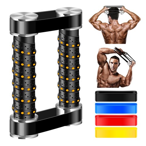 OLOSUN Rip Stick Efficient Quick Strength Training, Upper Body, Shoulder, Joint Ripstick Exercise Equipment, Portable High Gloss Aluminum aAlloy Rip Stick Workout, Stable Adjustable Resistance Band