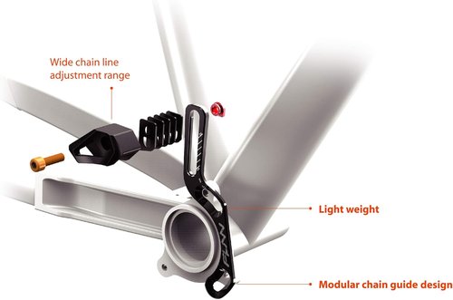 Funn Zippa Lite MTB Chain Guide, ISCG05 Mount, 26T-36T, Bicycle Chain Protector
