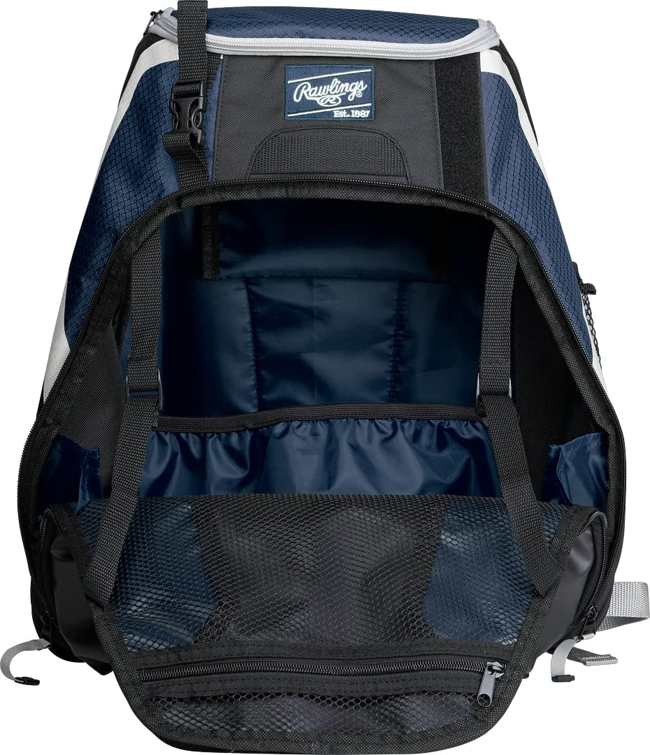 Rawlings | R500 Backpack Equipment Bag | Baseball/Softball | Multiple Styles