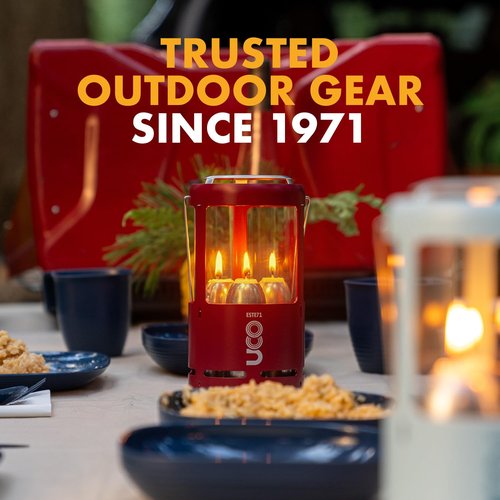 Uco (Uco) Outdoor Camping Lantern Candlea Volcano Red [Japan Genuine] 24368