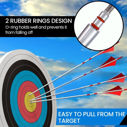 JGSDD 12pcs Archery Field Points, 100/125/150/300 Grain Field Points, Screw-in Archery Field Broadheads for Recurve, Compound Bow Crossbow, Archery Target Crossbow Practice Tip (5/16-100grain)