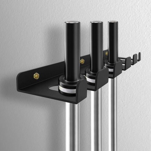 KSWLOR Barbell Storage Rack,Heavy Duty Vertical Hanging Barbell Rack,Wall Mounted Barbell Holder, Olympic Wall Mount Barbell Holder Space Saving Bar Holder Suitable for for Home,Commercial, Garage Gym