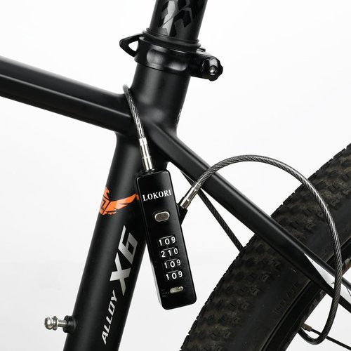 LOKORI Chain Lock, 1/5 Inch Diameter Thin Cable Combination Lock, with 3 Interchangeable Multi-Length Braid Steel Ropes, Wide Use for Small Bikes, Fence, Travel Luggage