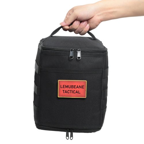 Lemubeane Tactical Camping Storage Bag 7L Utility Tote Bag Trunk Organizer (OD Green)