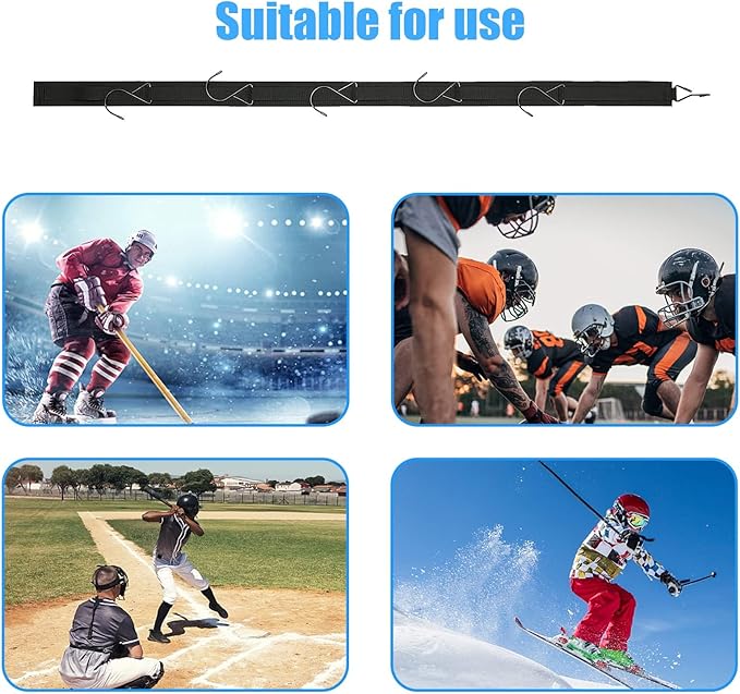 6pcs Hockey Hanger Portable Hanging Dryig Rack Hockey Gifts for Home and Outdoor Using in Ice Hockey Skating Football Camping Fishing 5 Hooks