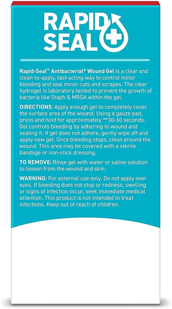 Wound Gel (1 Tube) | Stops Bleeding in Seconds | FSA HSA Eligible | Ideal for Cuts, Scrapes, Razor Nicks for Emergency First Aid Supplies