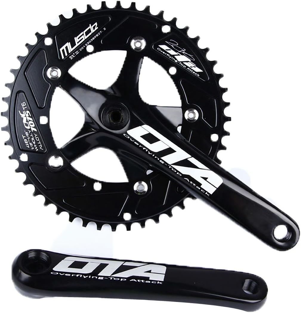 SENQI Bicycle Chain Wheel Fixed Gear 48T Aluminum Alloy CNC Cycling Racing Bike Accessories with Crank