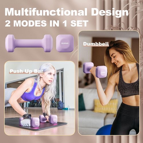 Personalized 20LB Dumbbell Set of 2, 2025 Latest Cast Iron Frosted Hand Weight, 2 In 1 Square Dumbbells and Push Up Bar, Elevate Your Home Gym Aesthetic (Sold in One Pair Not All Sets)