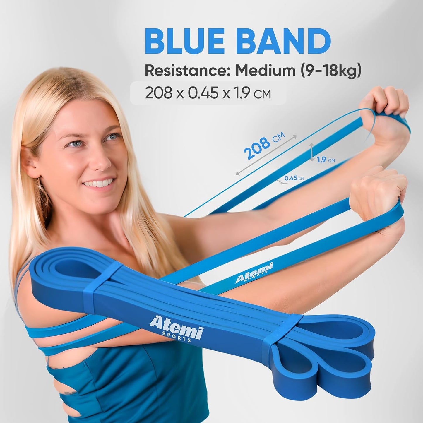 Resistance Bands | Set of 3 Exercise Bands for Pull Up Assistance, Fitness and Strength Workouts