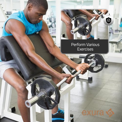 Exura Pack of 2 pairs of Spring Collars 1&2 inch(25mm &50mm) Barbell Clips, Barbell clamps, 2 Pairs of Barbell Collars, Olympic Barbell Clamps Set, Weight Clips For Bars, Weight Bar Clamps