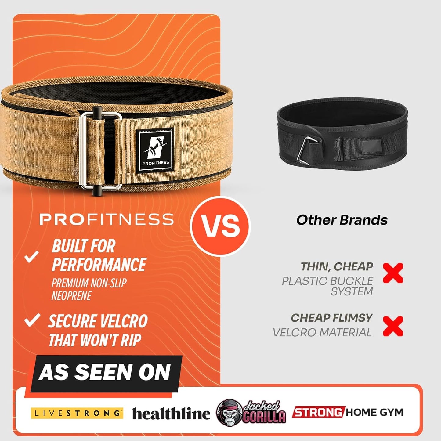 Weightlifting Belt for Men & Women - 4'' Wide Auto-Lock Weight Lifting Belt for Men Back Support - Squat Belt as Workout Belt for Men & Women Powerlifitng & Deadlifts - Weight Belt for Men Back Support