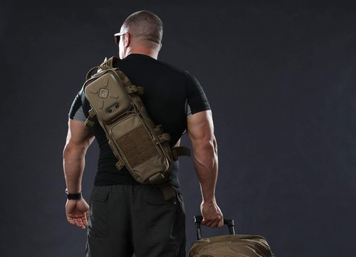 HAZARD 4 Plan B V17 - Semi-Hard Shell Sling Bag, Small Tactical Bag, Military Modular Webbing, Attachment Compatible (11.8L)