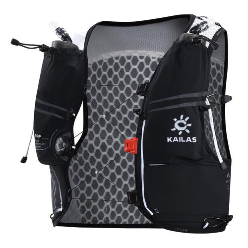 KAILAS FUGA AIR 5 Ⅳ Running Hydration Vest Hydration Pack Lightweight with Two TPU Water Bladders for Women Men Trail Cycling Hiking Black M