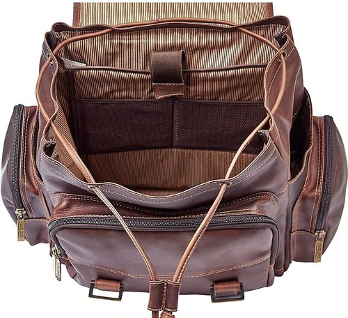 Claire Chase Legendary Jumbo Backpack, Dark Brown, One Size