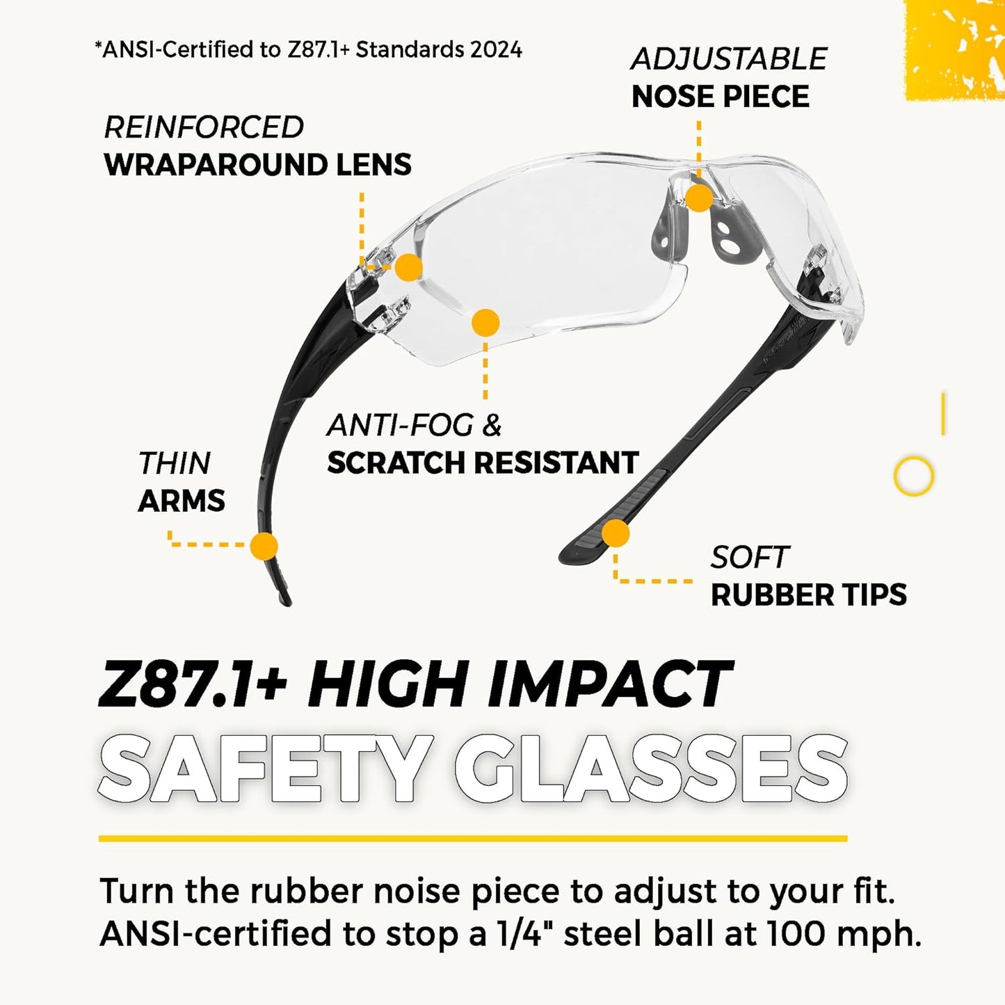 TradeSmart High-Performance Earmuffs for Shooting Range & Shooting Eye Protection Glasses + Firearm Confidence Course