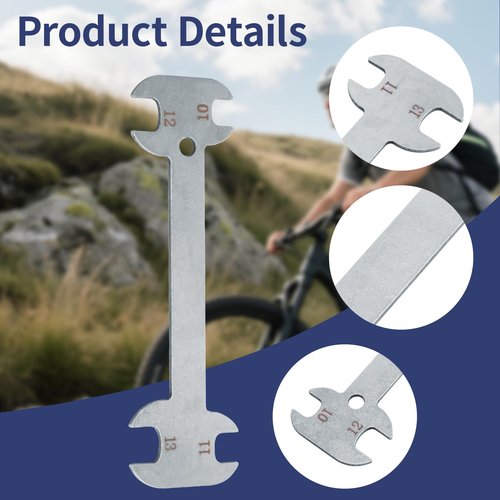 Ziyuan Bicycle Offset Brake Wrench Tool for Adjust Side Pull and Dual Pivot Brakes,Thin Style, Silvery