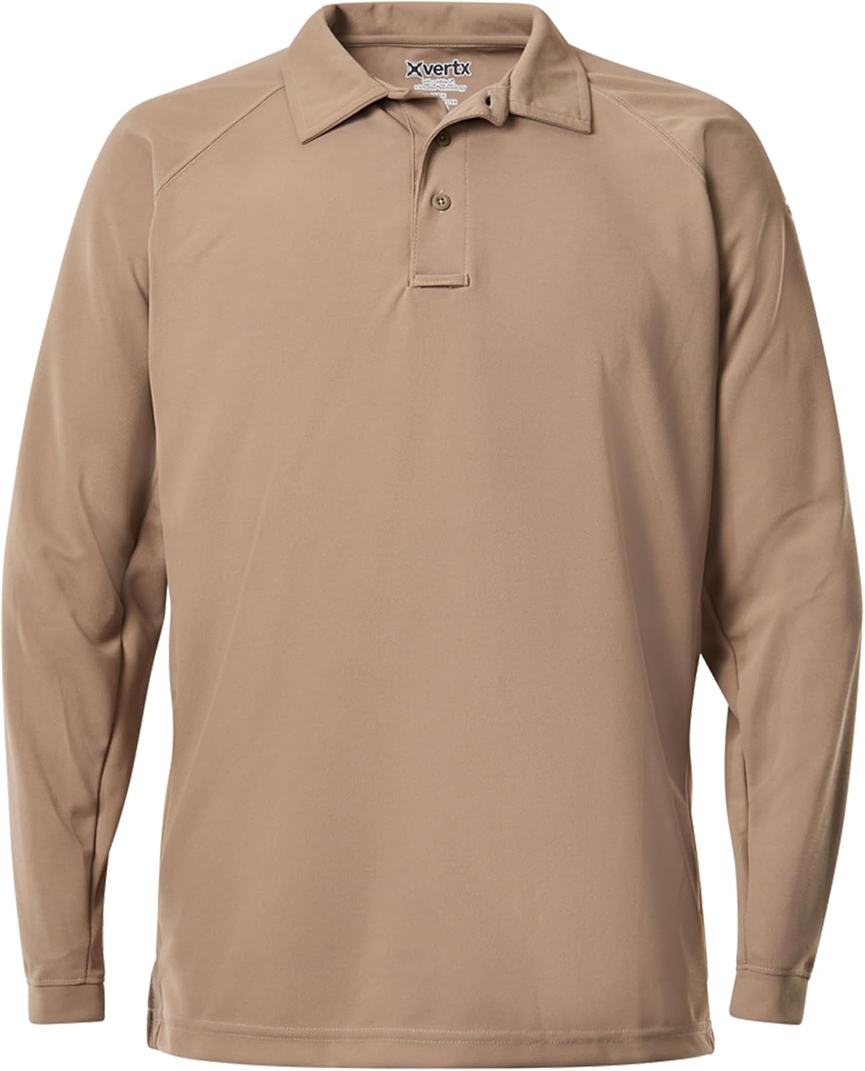 Vertx Mens Tactical Polo Shirt, Long Sleeve T-Shirt, Breathable, Tactical Clothing Gear, Police, Security, Relaxed Fit