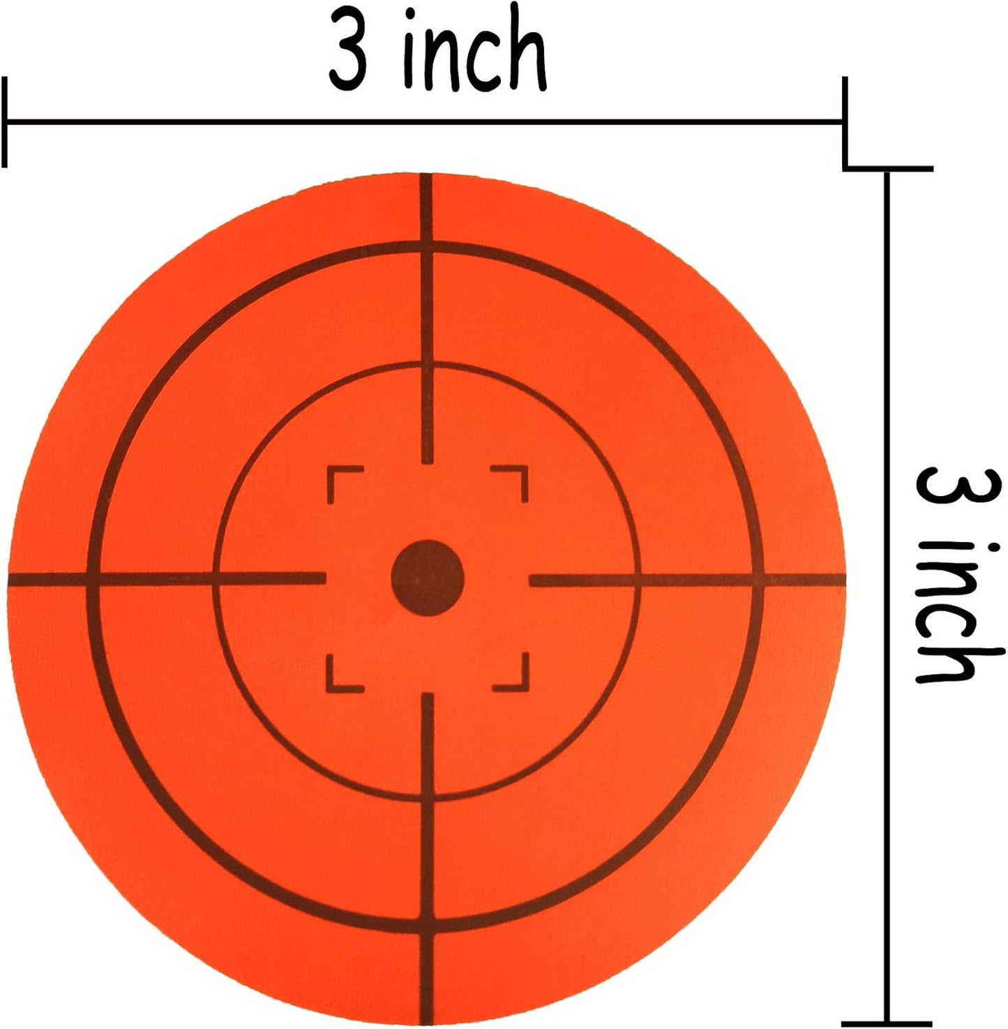 Target Stickers(3" Qty 250pcs) Premium Self Adhesive Targets for Shooting | Round Target Pasters - Fluorescent Paper Targets Stickers (Fluorescent Red)