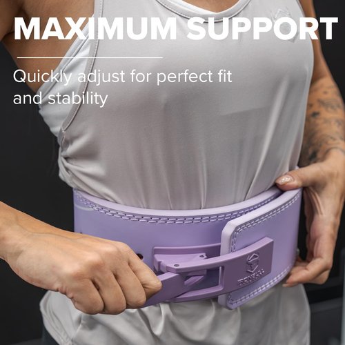 Lever Weightlifting Belt – 10mm Lever Belt for Squats & deadlift – Lever Lifting Belt for Men & Women - Lower Back Support Belt for Weight Lifting, Gym, Fitness & Weight Training (Lavender, X-Large)