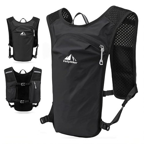VelleyHiker Hydration Pack Lightweight Hydration Running Backpack for Men & Women, 6L Breathable Bike Rucksack for Cycling, Hiking, Outdoor Sports, and Travel