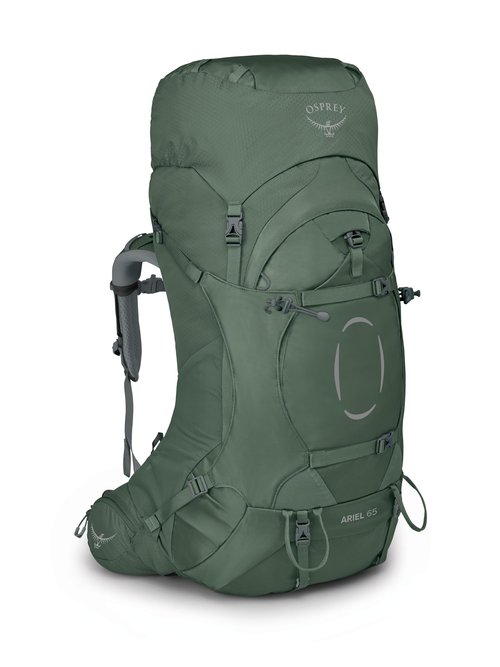 Osprey Ariel 65L Women's Backpacking Backpack, Koseret Green, WXS/S