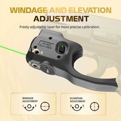 WARRIORLAND Pistol Light Laser Combo Fits S&W M&P 9 /.40 Shield M2.0 Only, Not for Shield/Plus/EZ/Shield .45, Compact 150-Lumen Trigger Mounted Light with Green Laser & White LED, 3 Light Modes