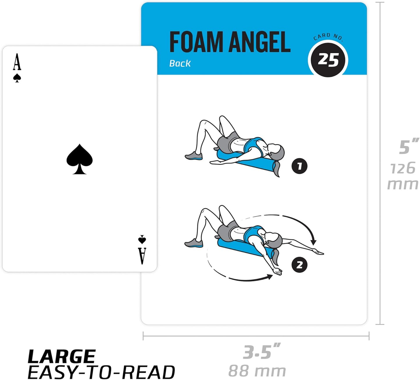 NewMe Fitness Yoga Pose Workout Cards, Instructional Fitness Deck for Women & Men, Beginner Fitness Guide to Training Exercises at Home or Gym