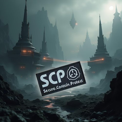 Black SCP Foundation Special Containment Procedures Foundation Logo Military Hook Loop Tactics Morale Luminous Patch, Tactical Bag Accessories, Tactical Bags and Packs, Tactical and Personal Defense
