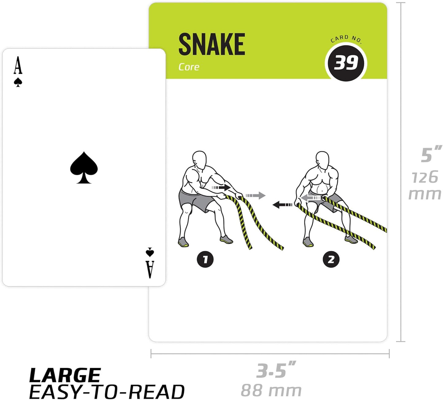 NewMe Fitness Yoga Pose Workout Cards, Instructional Fitness Deck for Women & Men, Beginner Fitness Guide to Training Exercises at Home or Gym