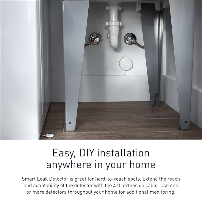 Moen Flo Smart Water Leak Detector, White, 4-Pack 920-005