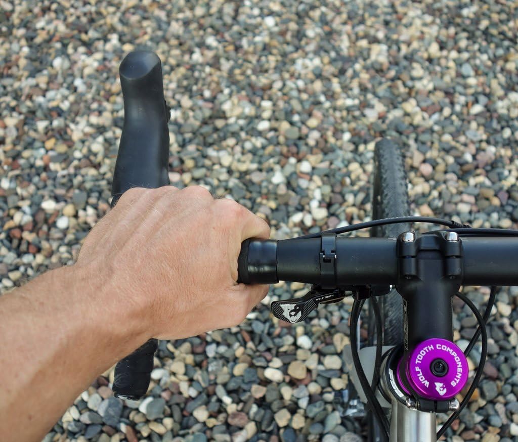 Wolf Tooth Dropper Post Remote for Mountain Bike, Black, 6061 T6 Aluminum with Delrin Axle