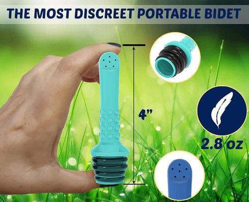 2pcs Portable Bidet I Easy-to-use Faucet Bidet I Compatible with Most Bottles I Peri Bottle for Postpartum Care I Hand Bidet for Toilet, Washing, Personal Hygiene and Travel