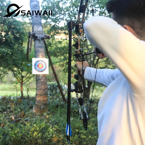Archery Compound Bow Set for Youth and Beginner Right Handed Compound Bow Package with Archery Hunting Equipment Adjustable 30-60 Lbs Draw Weight 25.5"-28.5" Draw Length 300 fps 2025 New