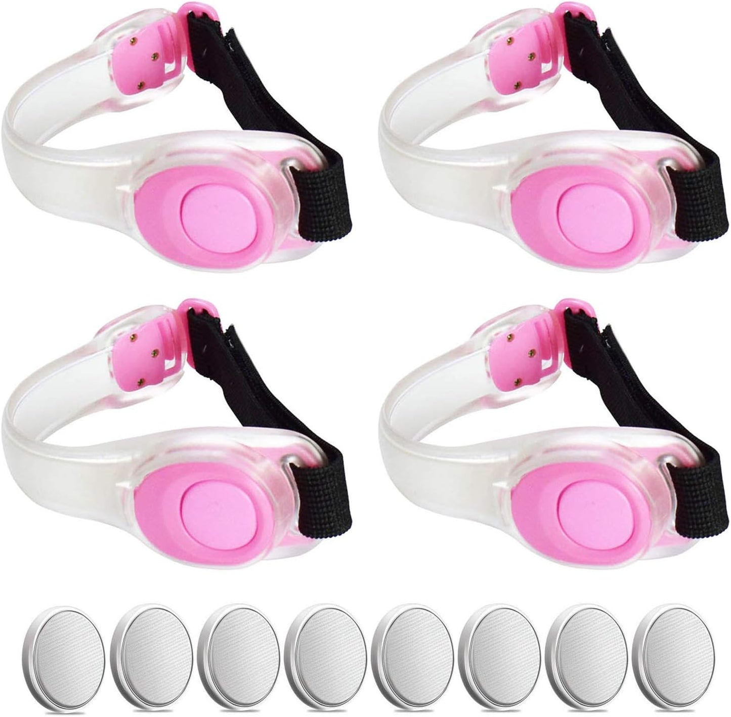 Premium LED Light Up Armband, Reflective Adjustable Wearable Silicone Running Belt Strap/Waterproof Glow in The Dark for Running Jogging Walking Cycling Concert Camping Outdoor Sports