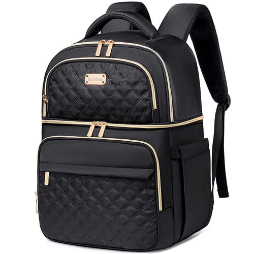 REXMONA Backpack Cooler Lunch Backpacks Double Decker Lunch Box,Insulated Backpacks Lunch Cooler Bags, Lightweight Leakproof Lunchbox Back Pack for Women Men to Travel,Picnic,Hiking,Beach,Camping