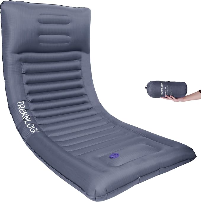 TREKOLOGY Sleeping Pad for Camping, UL140 Ultralight Backpacking Sleeping Mats for Adults Blow Up for Camping Sleeping Pads