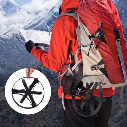 ETICSIPA Cooking Tripod for Campfire, 9.8Inch Durable Steel Campfire Tripod for Cooking for Dutch Oven Outdoor Cooking, Foldable Fire Pit Stand with Black Heat Resistant Coating
