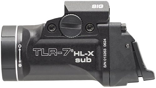Streamlight 69504 TLR-7 HL-X sub USB 1000-Lumen Rechargeable Rail-Mounted Weapon Light Designed Exclusively for Sig Sauer P365/X/XL NOT P365 XMACRO, Includes Mounting Kit with Keys, Black