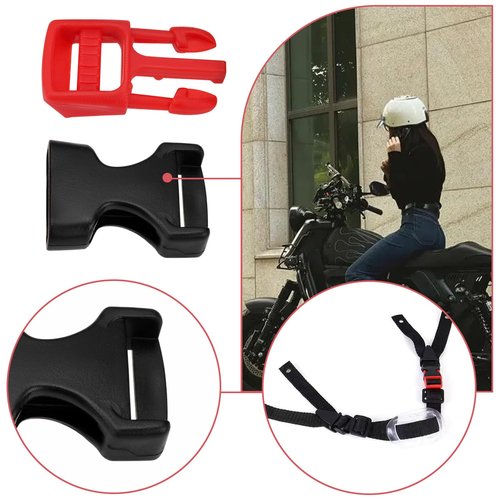 OTOTEC 2Pcs Helmet Chin Clip Chin Closure Plug Lock Replacement Part Helmet Spare Part Suitable for Electric Motorcycles, Roller Skates, Bicycles, Mountain Bikes and Other Helmets