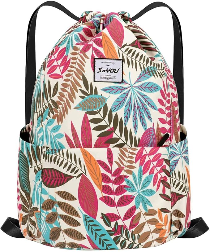 XEYOU Drawstring Sports Backpack Lightweight Gym Yoga Sackpack Shoulder Rucksack Casual Outdoor Daypack for Women and Men