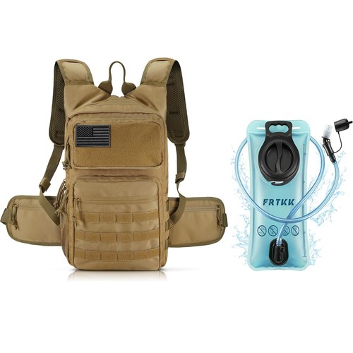 FRTKK Hydration Backpack with 2L TPU Hydration Bladder, Lightweight Insulation Hydration Pack for Cycling, Hiking, Running, Climbing, Hunting, Biking