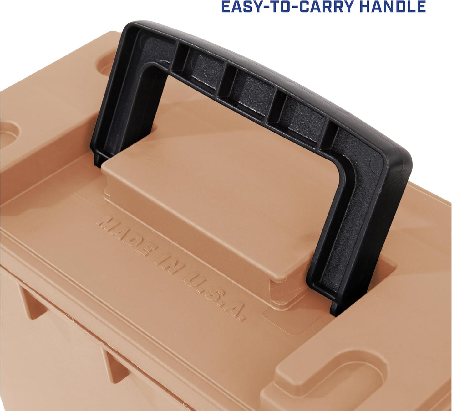 Sheffield 12629 Ammo Storage Box, Stackable .30 Cal Field Boxes, Water and Dust Resistant, Lockable Storage Box with Handle, Secures Hunting Gear, Supplies, and Bullets, Made in USA, Black, 1-Pack