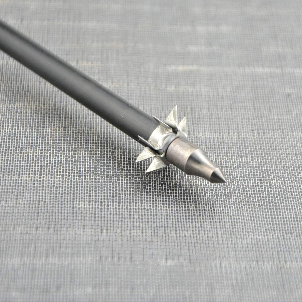 ZSHJG 8 Paw Judo Blunt Tip Archery Judo Broadheads 25 Grain Hunting Small Game Arrow Heads Paw Point for OD 6.2mm Arrow Shaft Hunting Shooting Target 12/24pcs