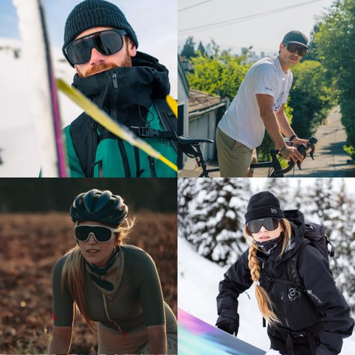 VALLON Watchtowers Cycling Sunglasses | 100% UV Protection Biking Glasses | Anti-Reflective & Recycled Frame