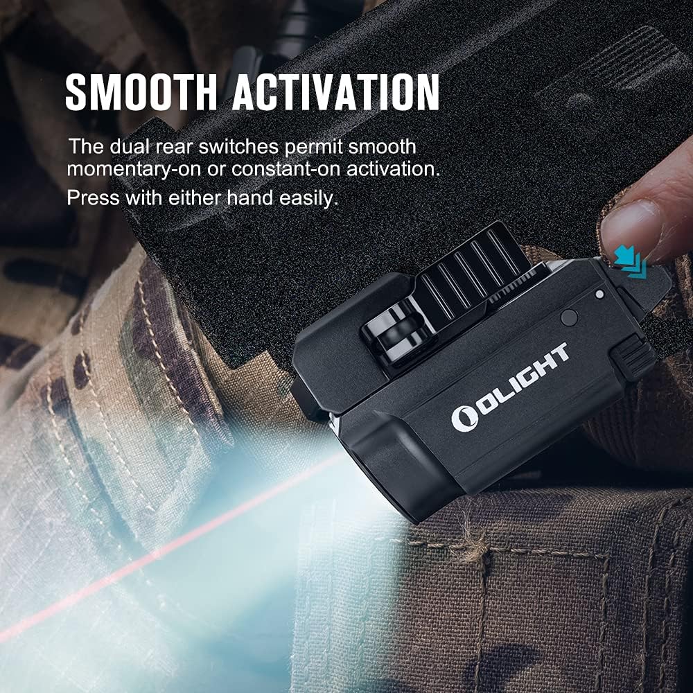 OLIGHT PL-Mini 2 Valkyrie 600 Lumens Magnetic USB Rechargeable Compact Hunting Gear with Adjustable Rail, High Performance CW LED Flashlight with Built-in Battery