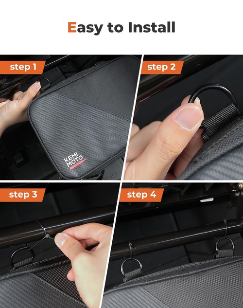KEMIMOTO 9.4L Universal Cooler Bag UTV Soft Ice Bag Cooling 26 Hours Compatible with Polaris RZR/Can-Am/Talon/Kawasaki/Off-Road Car Widely Use for Camping Beach Lunch Beverage